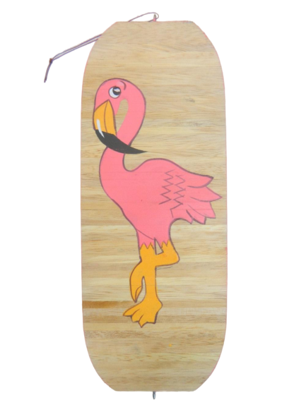 Wooden wind spinner - Flamingo 40cm